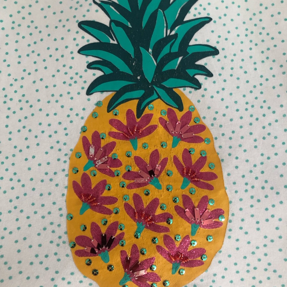 Du Pareil pineapple sequin t-shirt